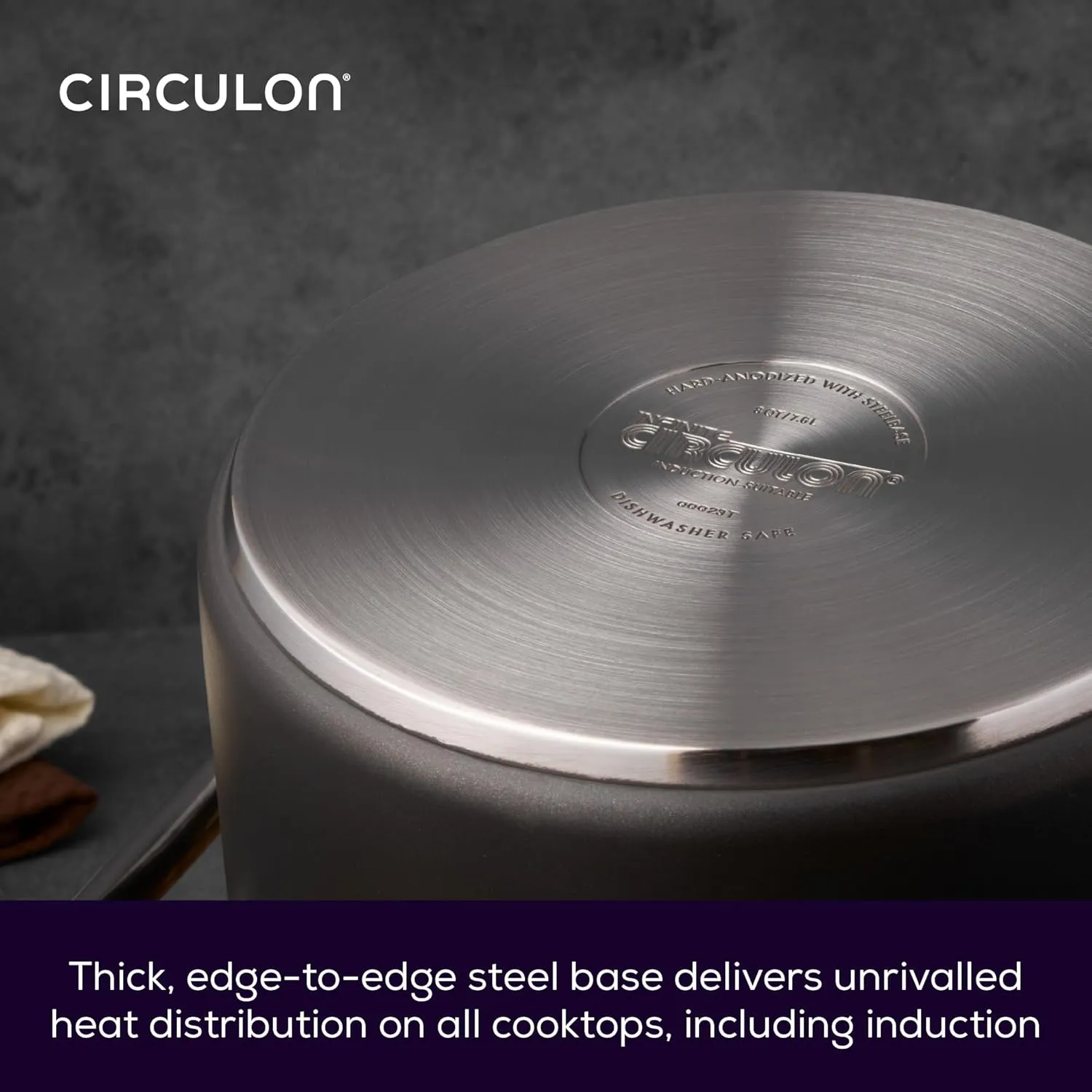 Circulon Infinite Frypan – 25 cm – Induction Non Stick Frying pan – Hard Anodized Aluminium Cookware