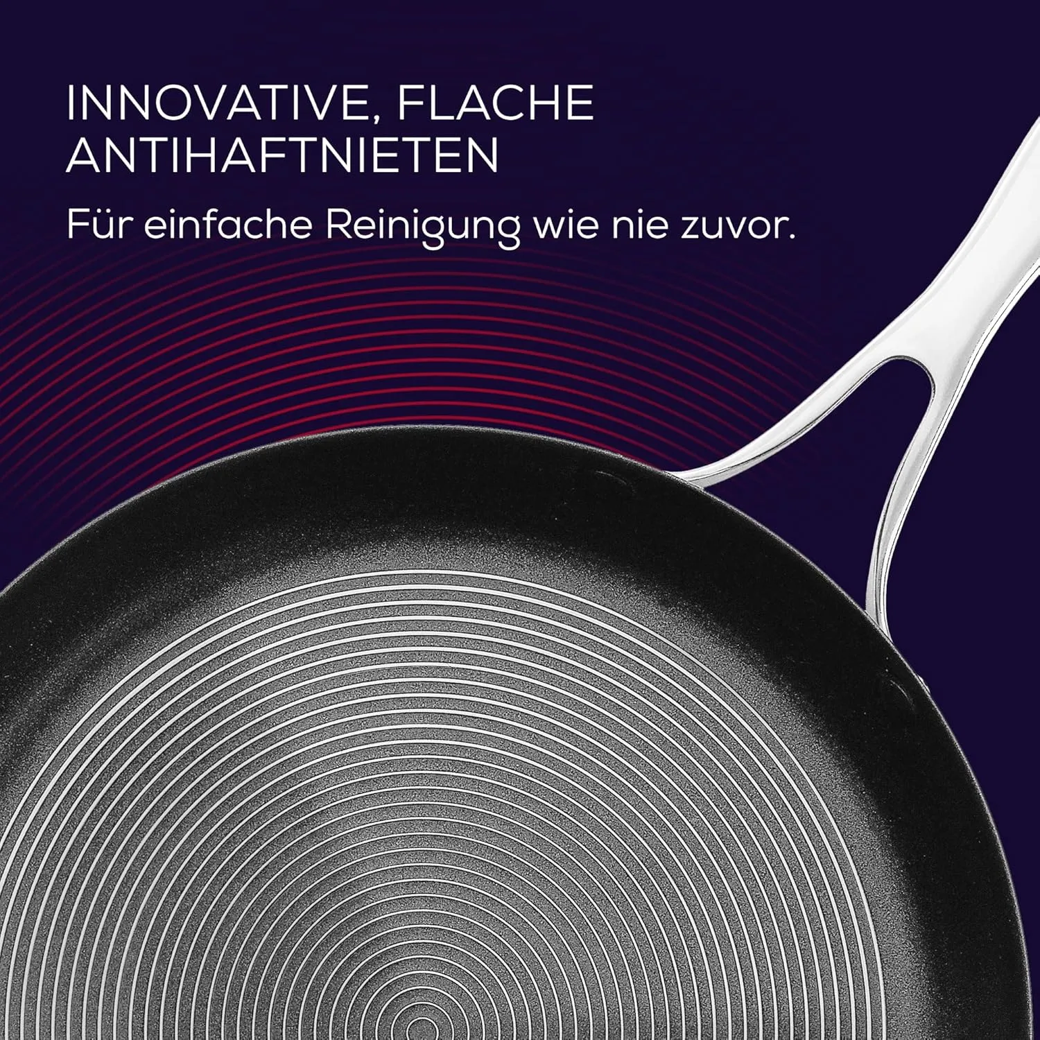Circulon SteelShield Frying Pan, 22cm, Silver