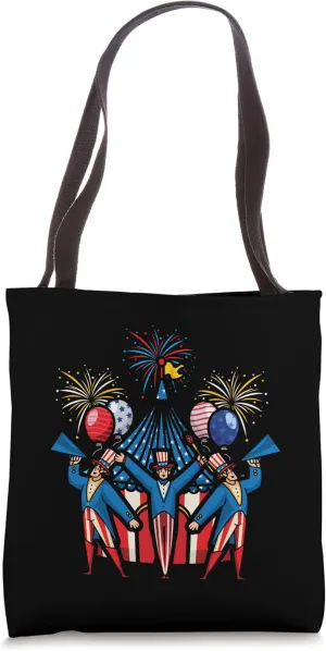Circus American Flag Showman USA Lover Circus Tent Tote Bag