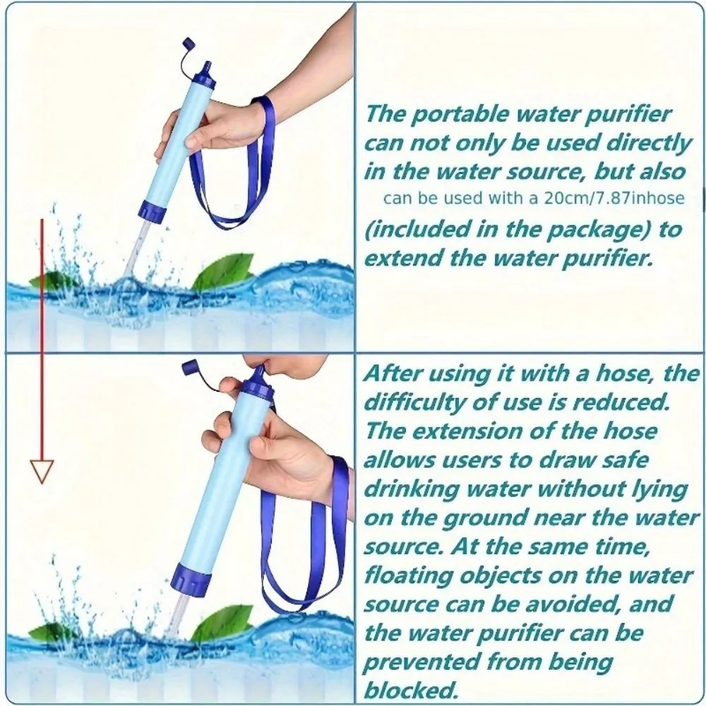 ClearFlow Water Filter Straw – Ultra-Compact Survival Purifier