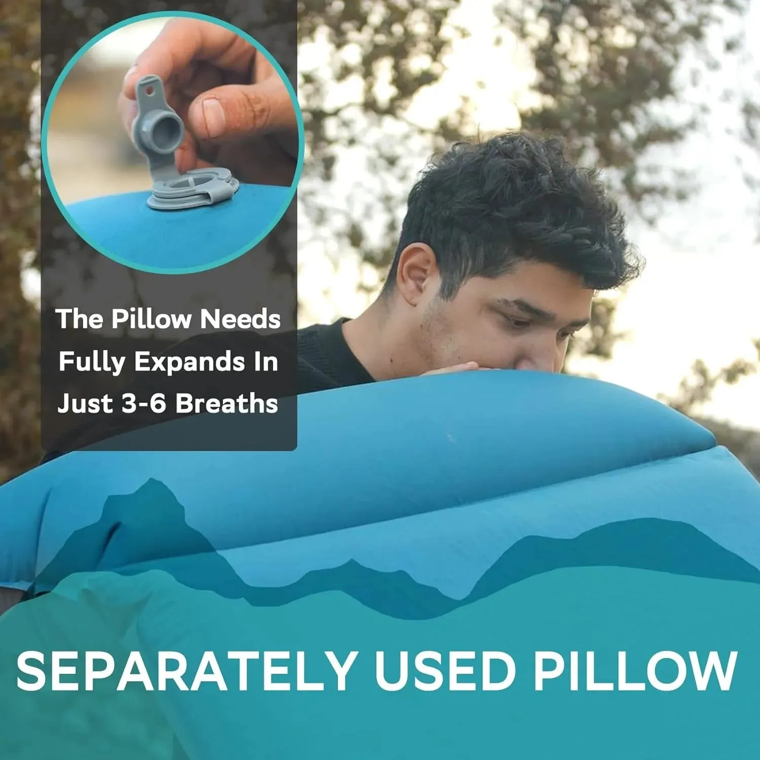 Clostnature Self-Inflating Camping Mattress Pad, 1.5" Thick, Lightweight