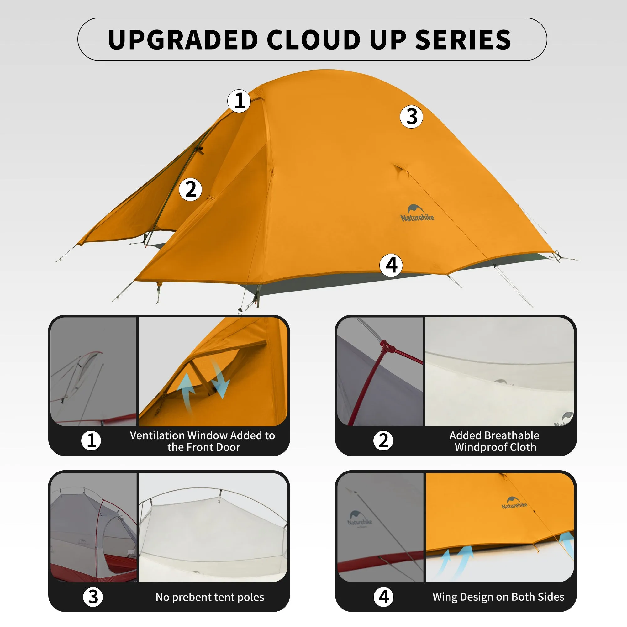 Cloud Up Base 1-2People Lightweight Backpacking Tent