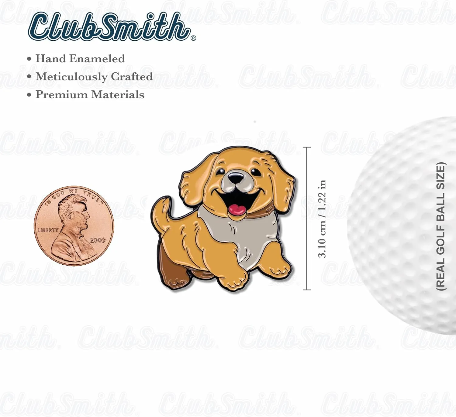 ClubSmith® Golf Ball Marker Gift Box Set with Magnetic Hat Clips, Funny Putting Marker Cool Golf Accessories, Premium Gifts for Men & Women Golfers (Set of 3)