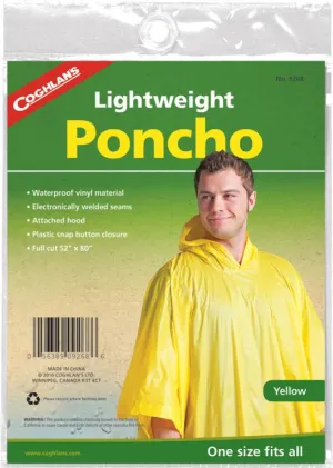 Coghlans Lightweight Poncho - Yellow