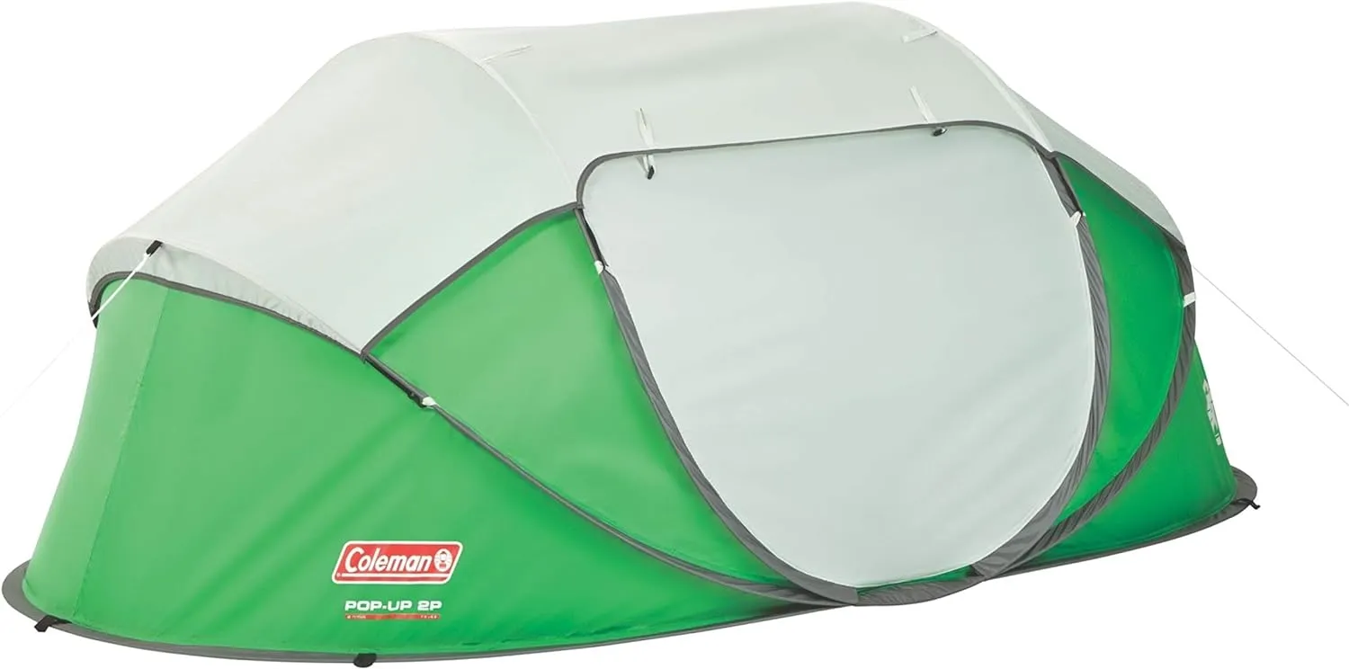 Coleman Pop-Up Instant Tent Sets Up in 10 Seconds, Portable & Lightweight 2/4 Person Tent with Adjustable Rainfly