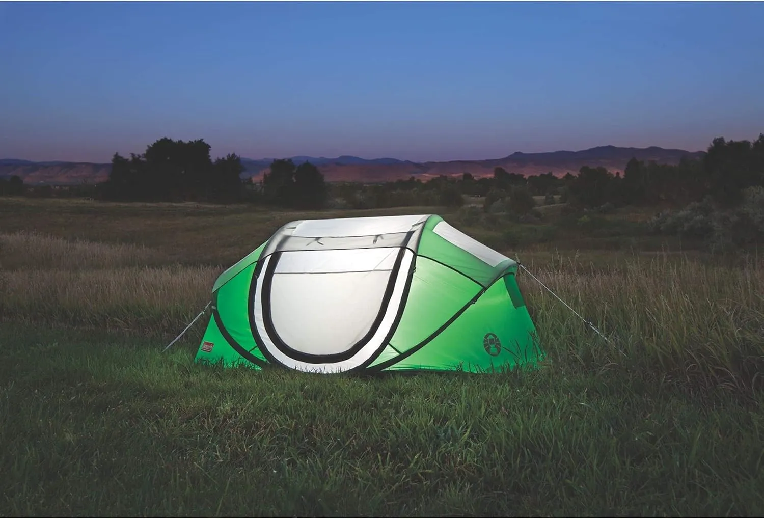Coleman Pop-Up Instant Tent Sets Up in 10 Seconds, Portable & Lightweight 2/4 Person Tent with Adjustable Rainfly