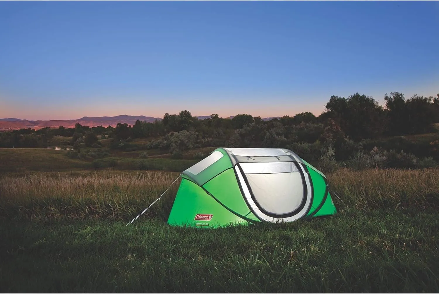 Coleman Pop-Up Instant Tent Sets Up in 10 Seconds, Portable & Lightweight 2/4 Person Tent with Adjustable Rainfly