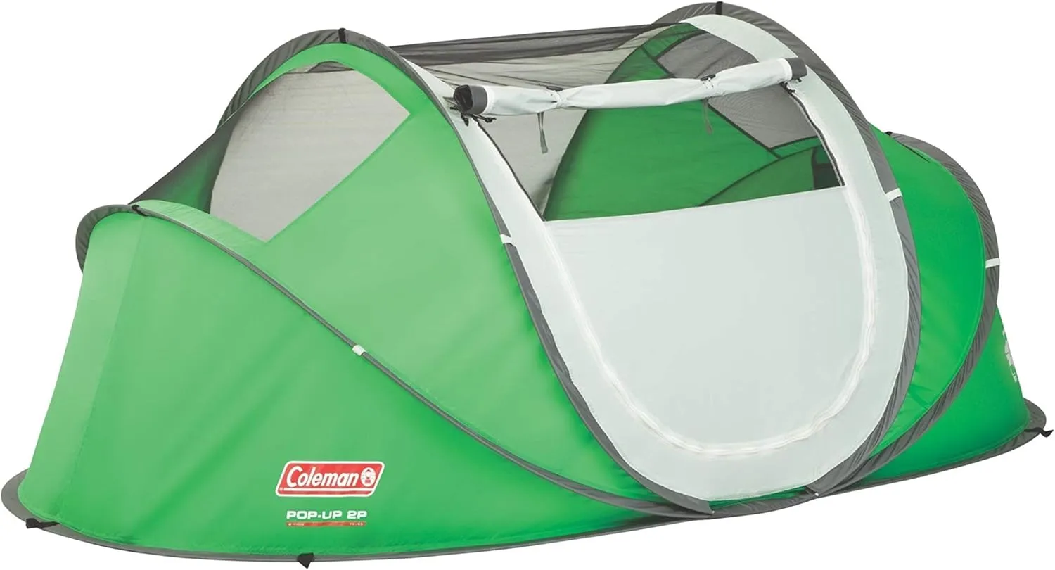 Coleman Pop-Up Instant Tent Sets Up in 10 Seconds, Portable & Lightweight 2/4 Person Tent with Adjustable Rainfly