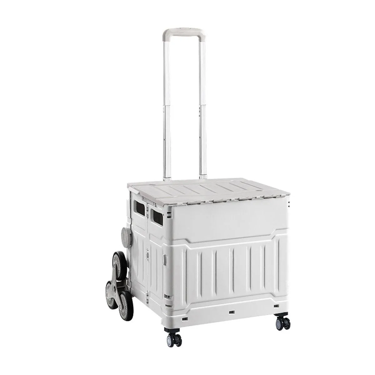 Collapsible Folding Shopping Cart Portable Grocery Trolley for Outdoor Camping