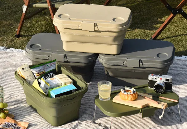 Collapsible Picnic Basket with Lid