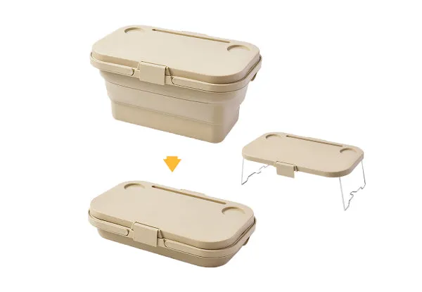 Collapsible Picnic Basket with Lid