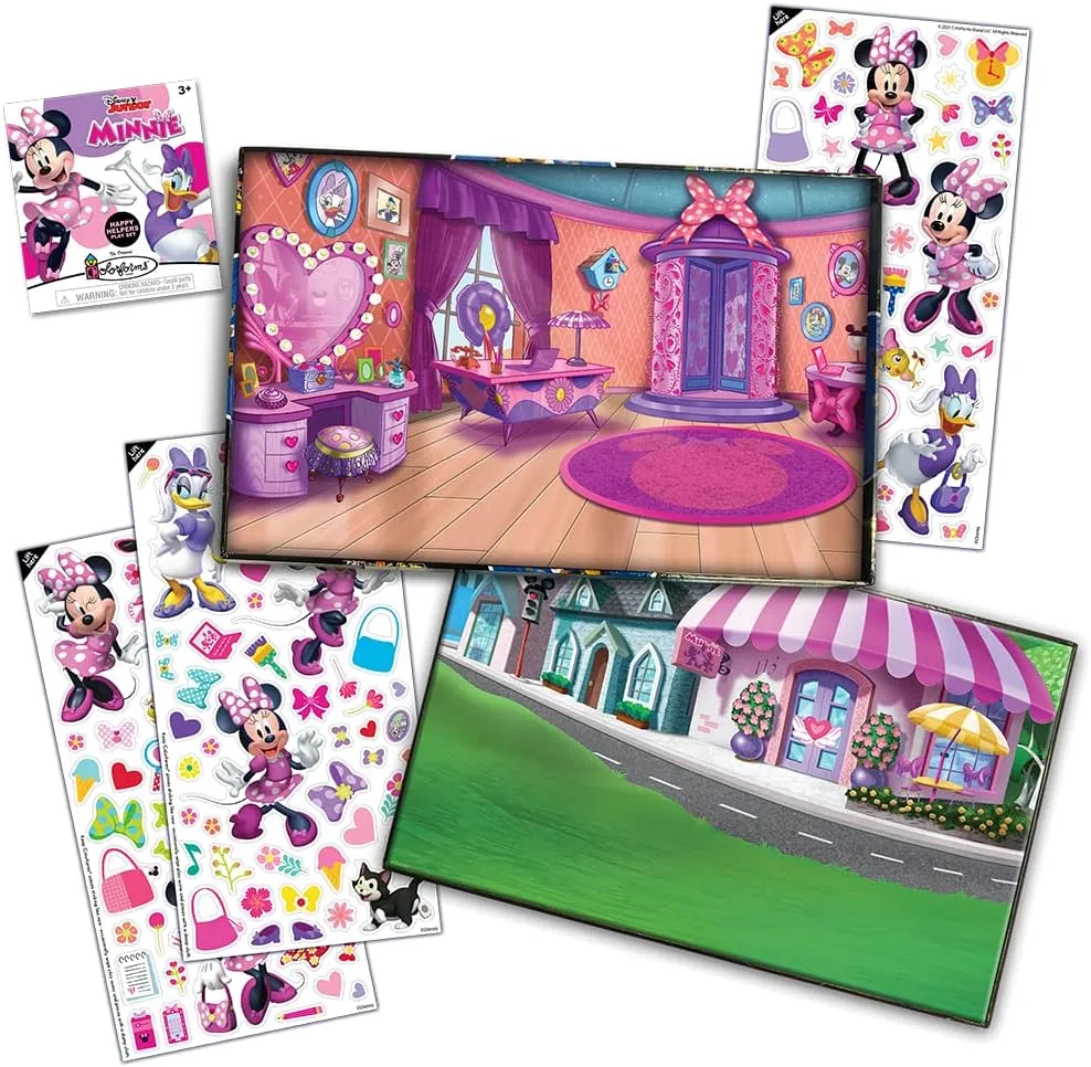 Colorforms — Disney Minnie Mouse Box Set — Pieces Stick Like Magic! — Fun Storytelling Play — Ages 3 