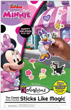 Colorforms — Disney Minnie Mouse Box Set — Pieces Stick Like Magic! — Fun Storytelling Play — Ages 3 