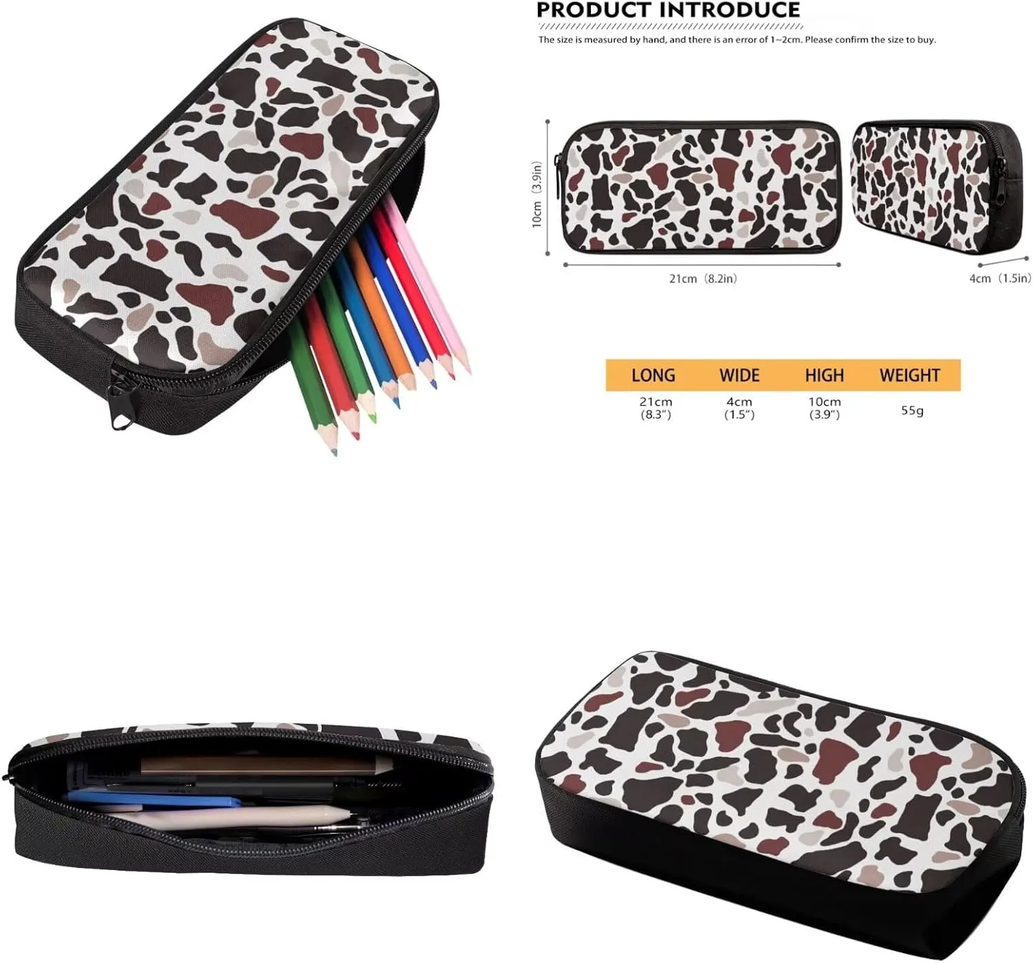 Colorful Cow Patterns Backpack with Lunchbox for Teen Boys for Hight School Middle School Bag for Boys 14-16 Kids Large Travel Shoulder Bag Book Bag