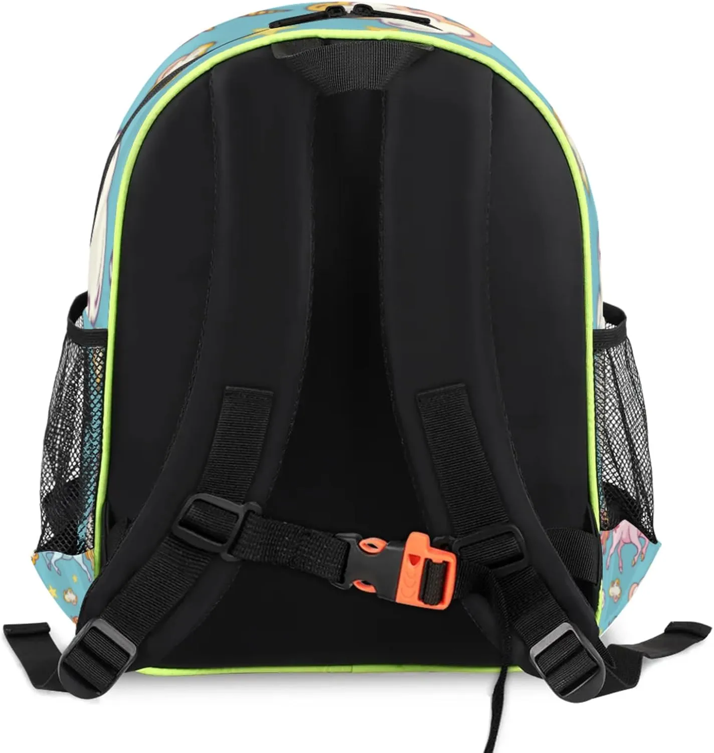 Colorful Unicorn Cloud Custom Backpack with Name Cute Personalized Small Shoulder Bag Waterproof Travel Casual Backpack with Chest Strap 14.2in