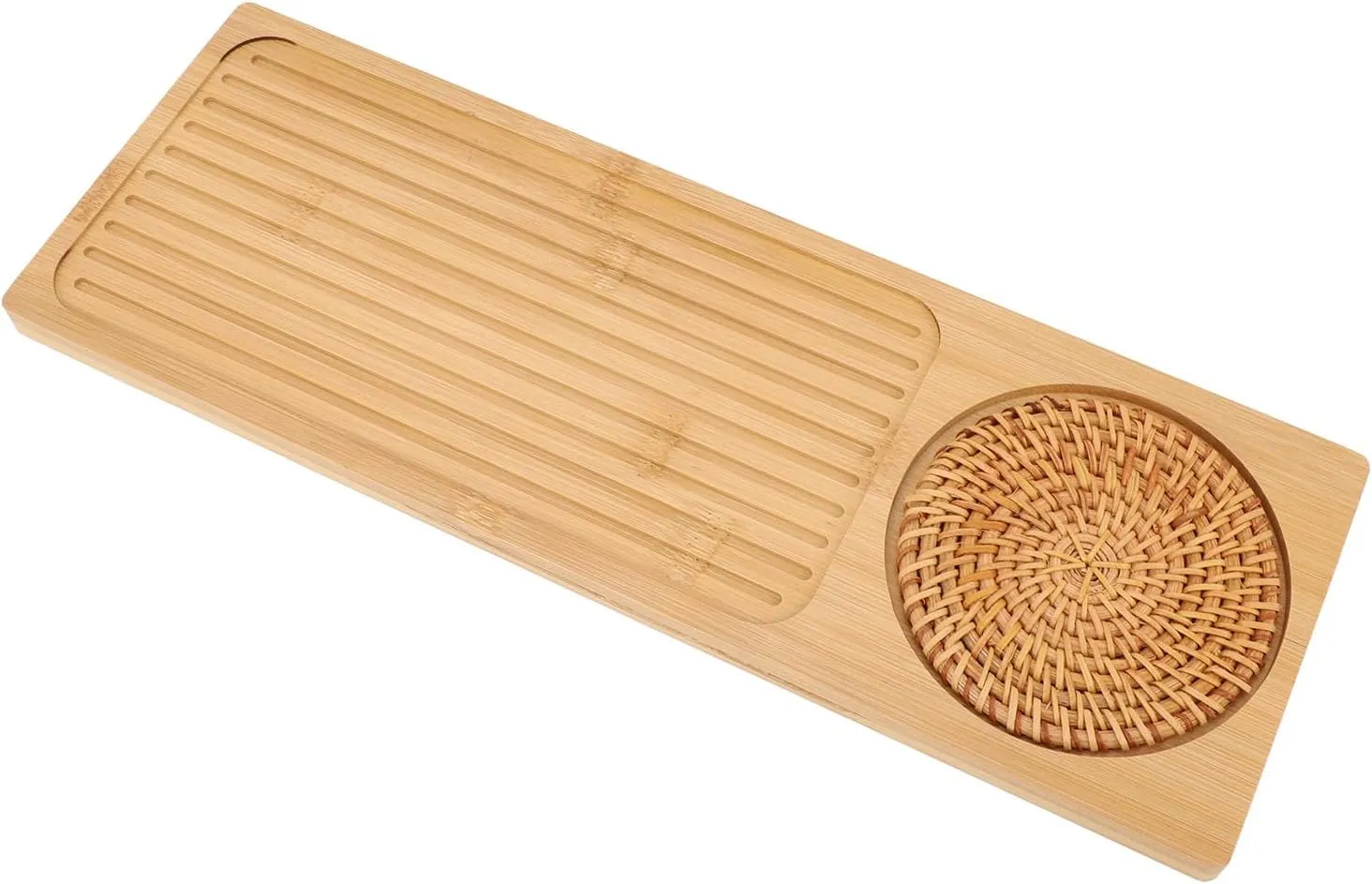 Compact and Stylish Camping Table Unit Board, Portable and Versatile for IGT Tables, Homes, Offices, and Outdoors, Made of Bambusoideae (Tea Tray Board)