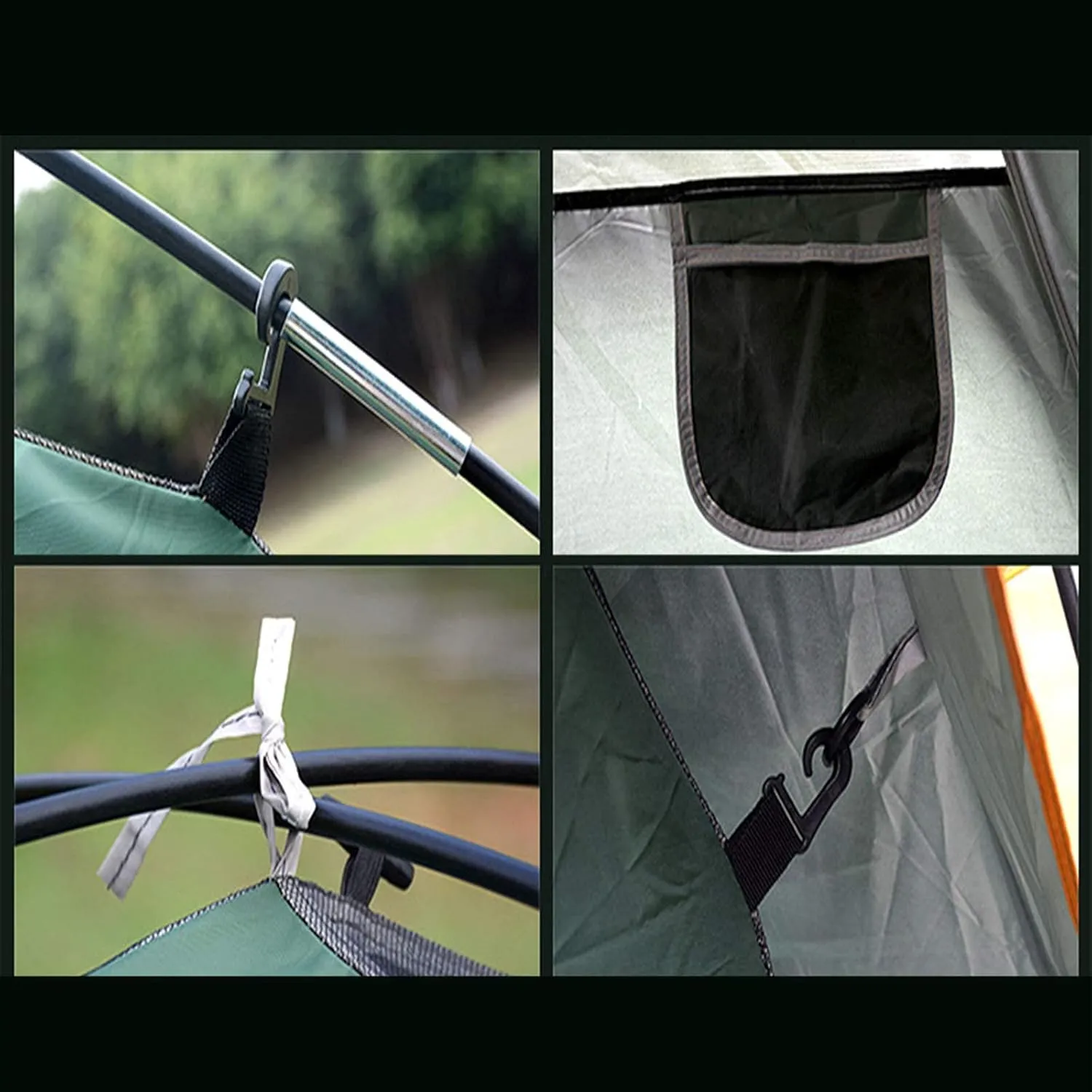 Compact Camping 2 Person Tent Double Layer Outdoor Lightweight Tent Waterproof Wind Proof for Hiking Fishing Mountaineering 183 122 82Cm