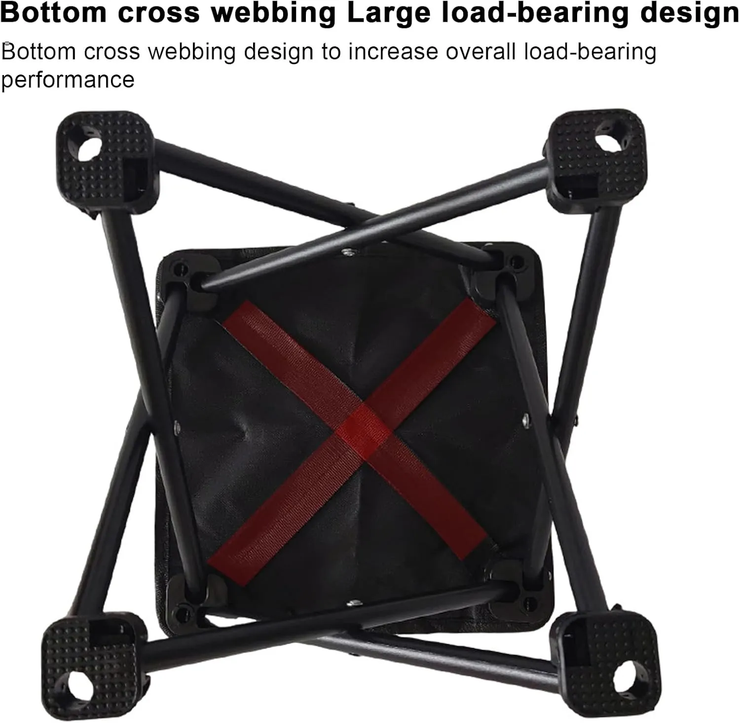 Compact Camping Chair – Lightweight Design Chair, Padded Camping Chairs | Heavy Duty Stool with Storage Bag and Cup Holder, Comfortable Folding Camp Chair for Hiking, Fishing, Beach Use