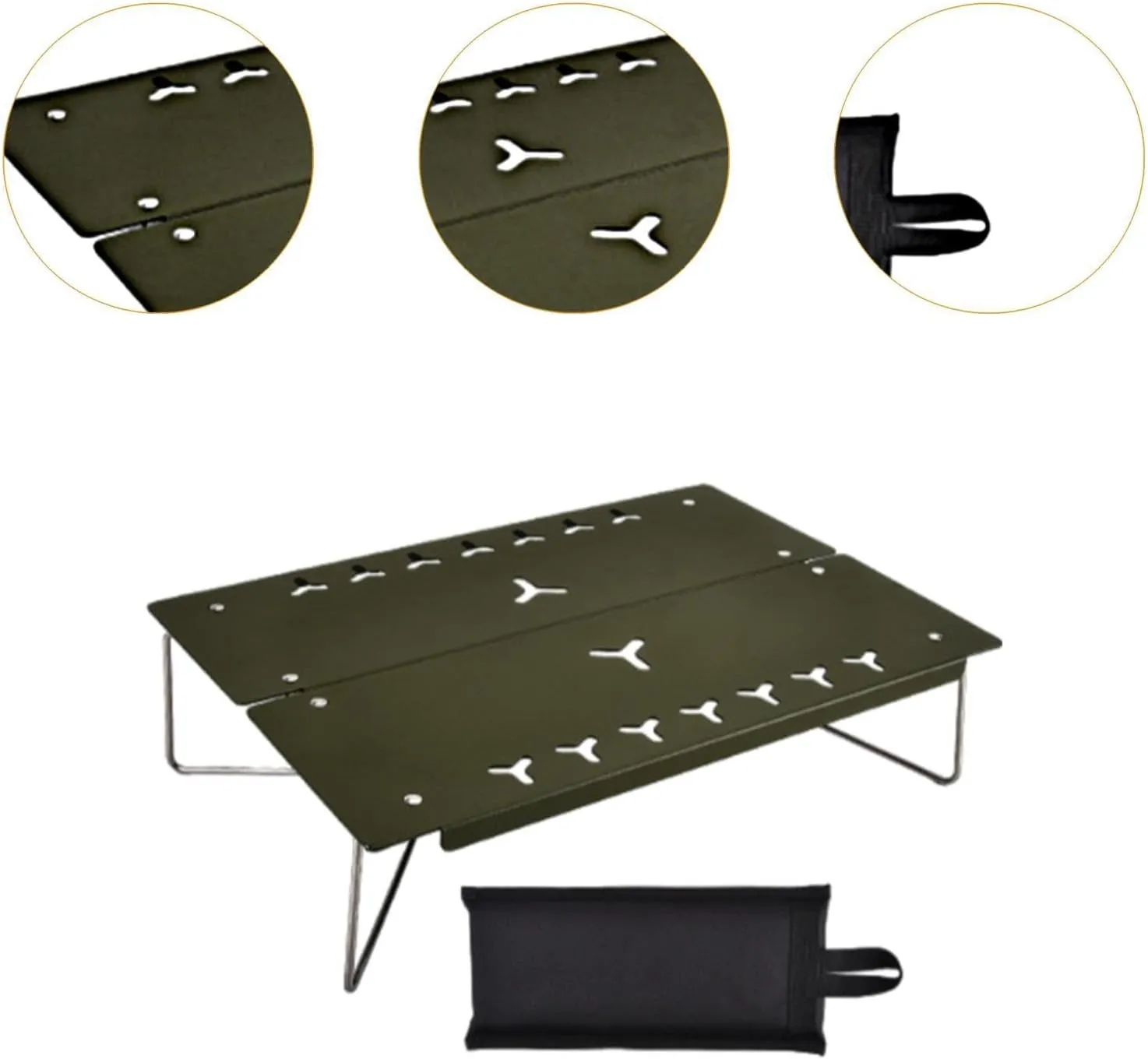 Compact Camping Table for Outdoor Activities with Storage Bag