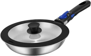 Compact Cookware for Camping Including Frying Pan and Cooking Pot