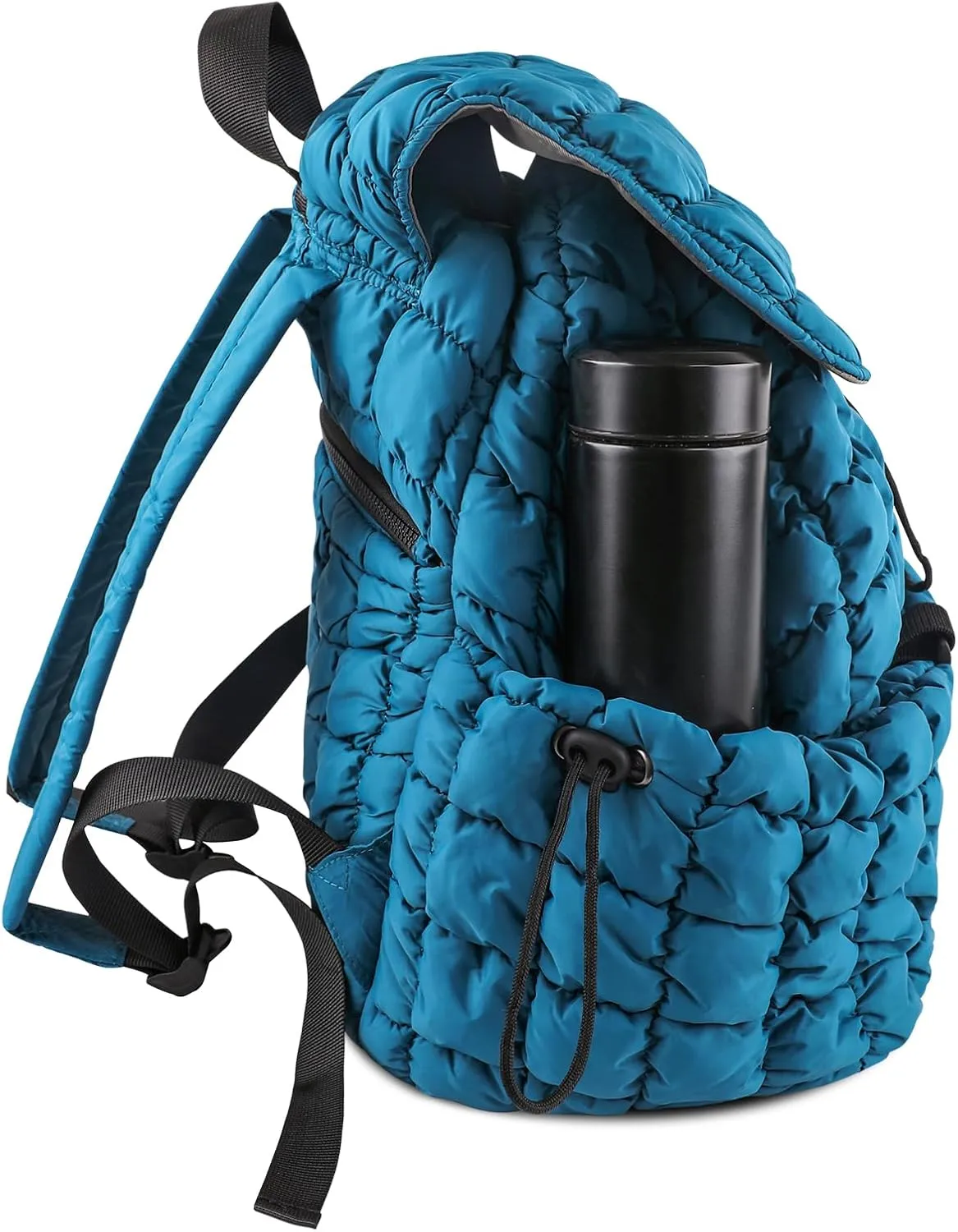 CONTAIL 18L Quilted Puffer Backpack for Women,Lightweight Puffy Hiker Pack,Blue