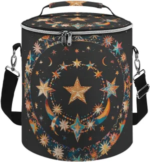 Cooler Backpack for Men Women Insulated Leakproof Waterproof Cooler Backpack Gorgeous Stars and Moon Cooler Bag Large Capacity Lightweight Backpack Cooler for Travel Camping Beach Ice Chest