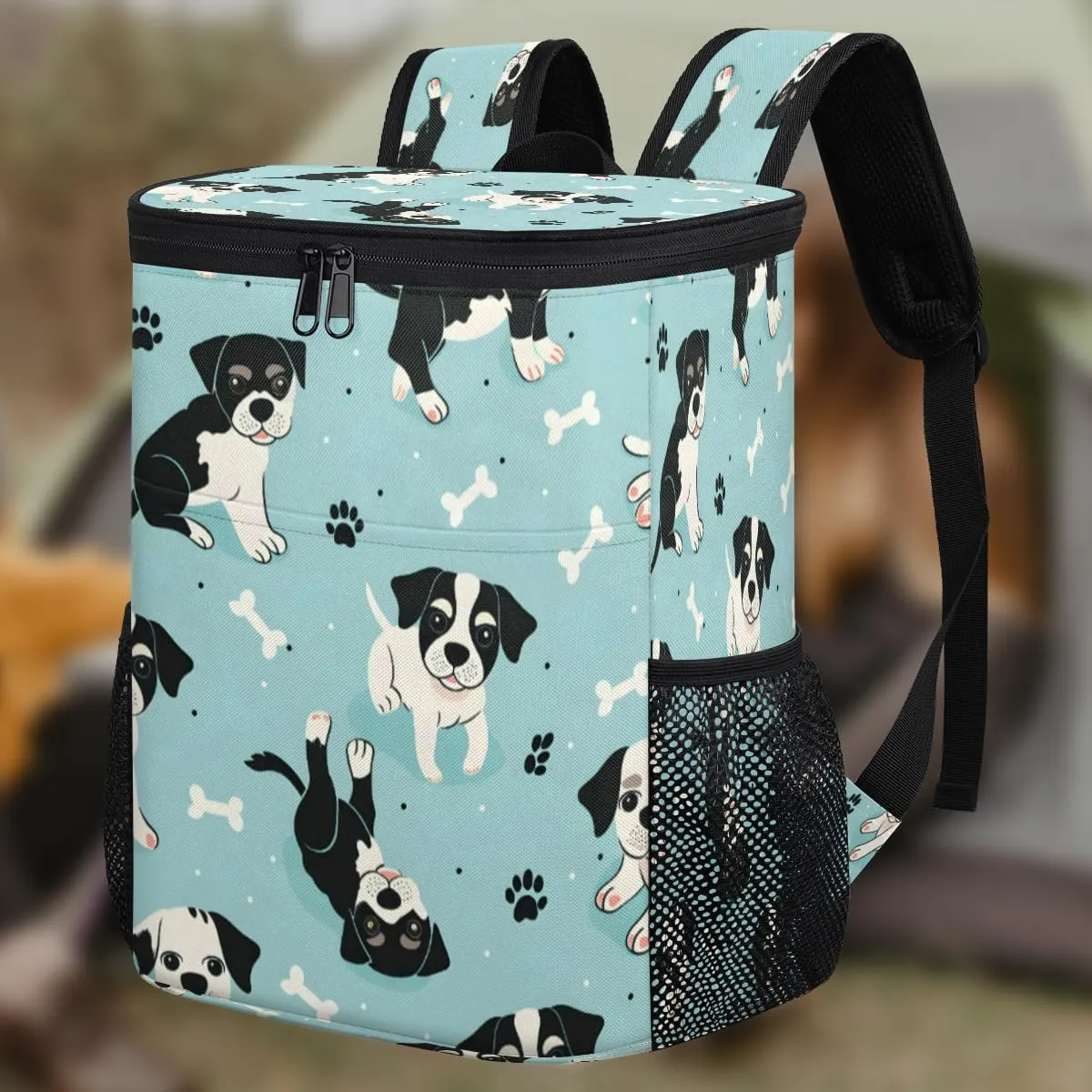 Cooler Backpack Insulated Cute Dinosaur Theme Lightweight Travel Cooler Lunch Backpack Drink Beverage Beer Bag