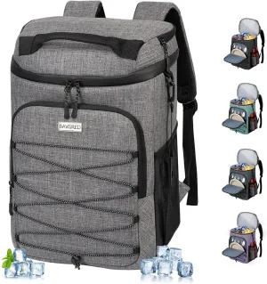 Cooler Backpack Insulated Leak Proof 30 Cans for Men Women,Waterproof Soft Cooler Bag，Lightweight Ice Chest Lunch Backpack for Beach Camping Picnic Travel Worksite Fishing