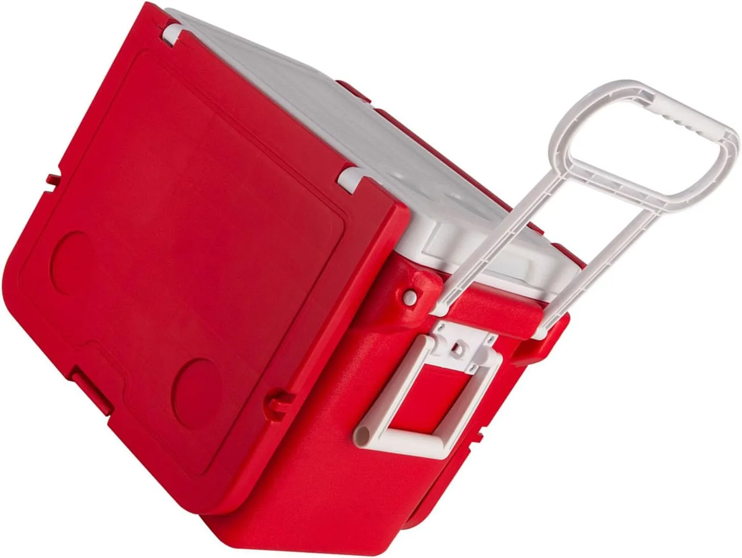 Cooler Camping Heat Insulation Box for Beach, Park or Backyard Party Wide Wheels Foldable Stool & Table Included
