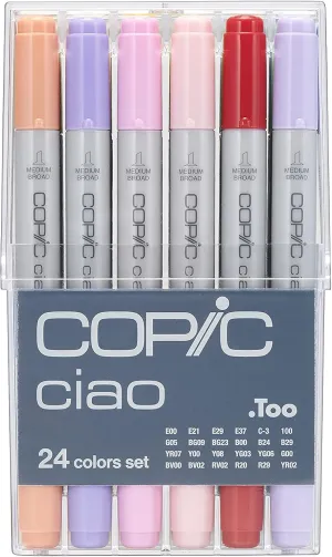 Copic Ciao Markers 24pc Basic Set