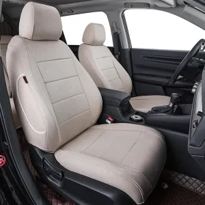 coverdream CRV Seat Covers Custom Fit for 2017 2018 2019 2020 2021 2022 Honda CRV LX, EX, SE, EX-L,Touring,Hybrid,Full Coverage Polyester Car Seat Protector(Full Set,Beige)