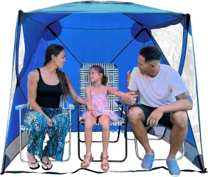 CoverU Sports Tent Pod For 3-4 People - RAIN or Sun Protection – NEW Large Pop Up Climate Canopy Shelter – Soccer, Football, Softball & Other Sporting Events and Parades - Patented and Patents Pending