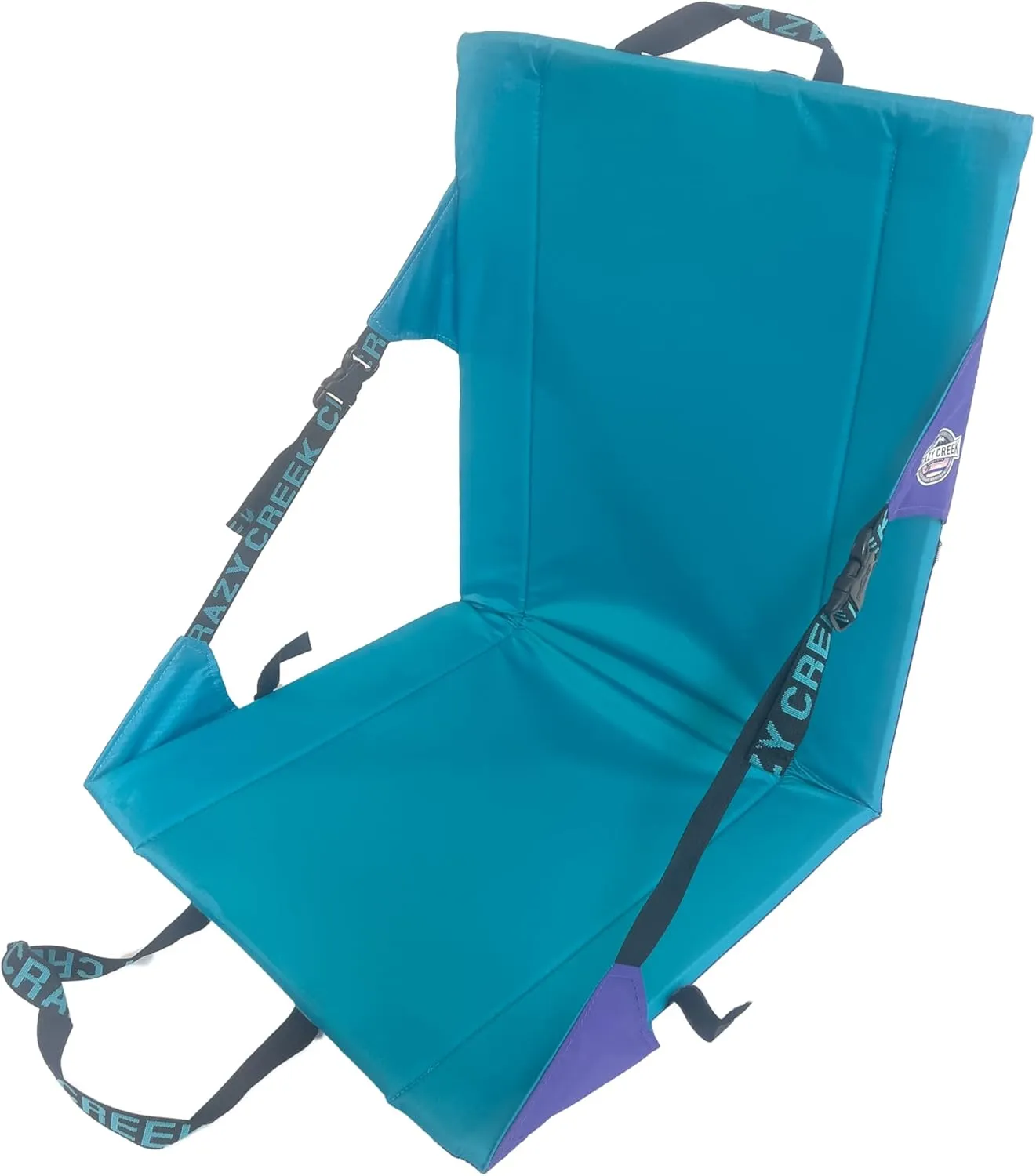 Crazy Creek Original LongBack Chair, Portable Chair for Camping and Stadiums, High Density Foam Cushion, Comfortable and Adjustable Back Support, Lightweight and Foldable, Water-Resistant