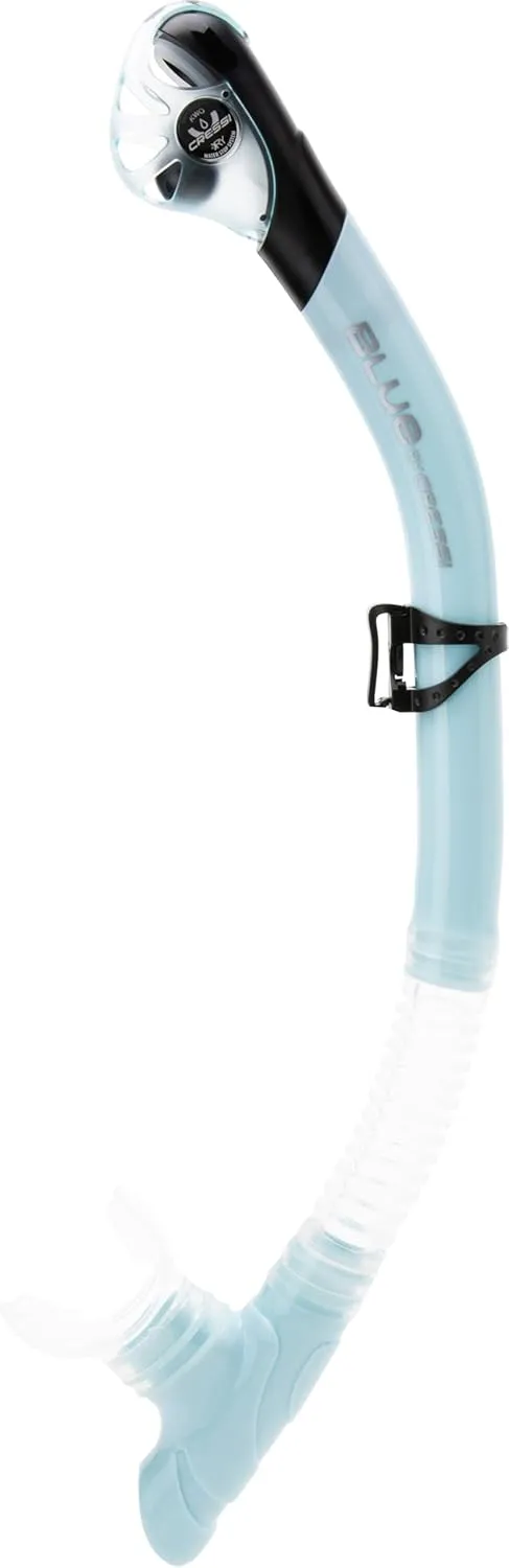 Cressi Snorkeling Set- Short Adjustable Fins, Silicone Mask, and Dry Snorkel- Compact for Travel- Tino Adventure Set- Designed in Italy