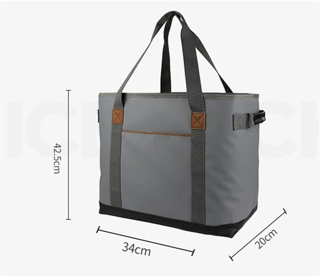 CSCDD Portable Shoulder Waterproof Picnic Beer Fruit Beverage Ice Bag Ice Pack Lunch Lunch Bag Insulation(D)