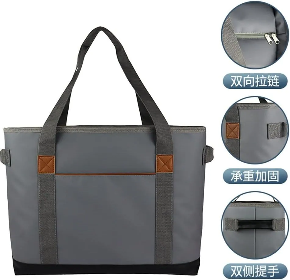 CSCDD Portable Shoulder Waterproof Picnic Beer Fruit Beverage Ice Bag Ice Pack Lunch Lunch Bag Insulation(D)