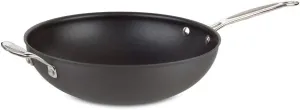 Cuisinart 626-32H Chef's Classic Nonstick Hard Anodized 12.5-Inch Stir Fry Pan, Black/Stainless Steel