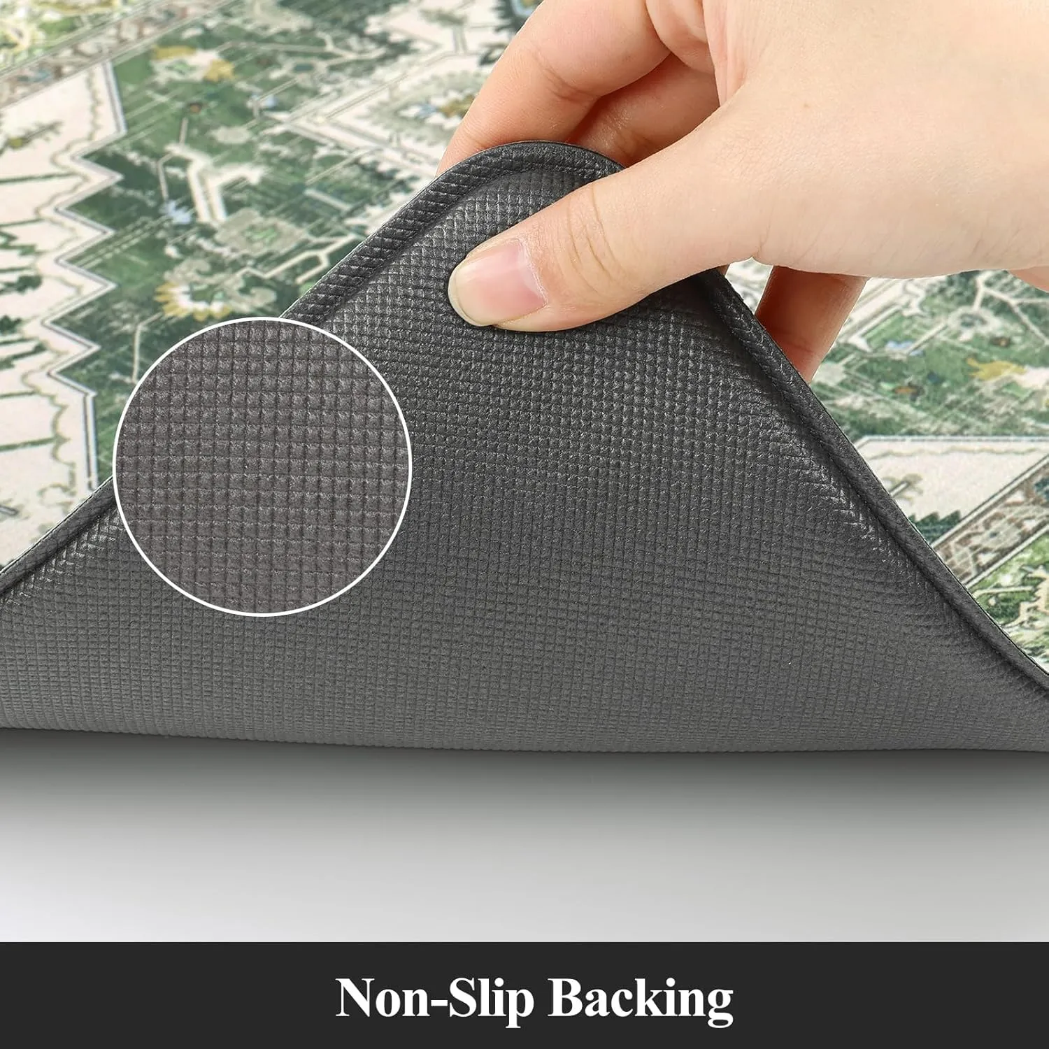 Cushioned Kitchen Rug Sets 3 Piece Anti Fatigue Kitchen Mats for Floor Non Slip Waterproof Kitchen Rugs and Mats Comfort Standing Mat Runner for Home Office,Sink,Laundry