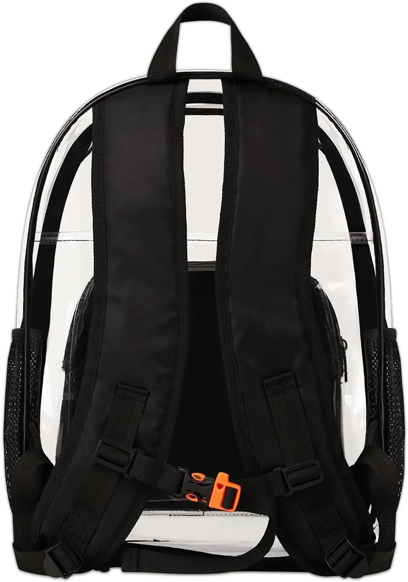Customizable Clear Backpack for Women Men,Clear Bag for Stadium Events With Waterproof PVC Plastic Material,Solar System - L