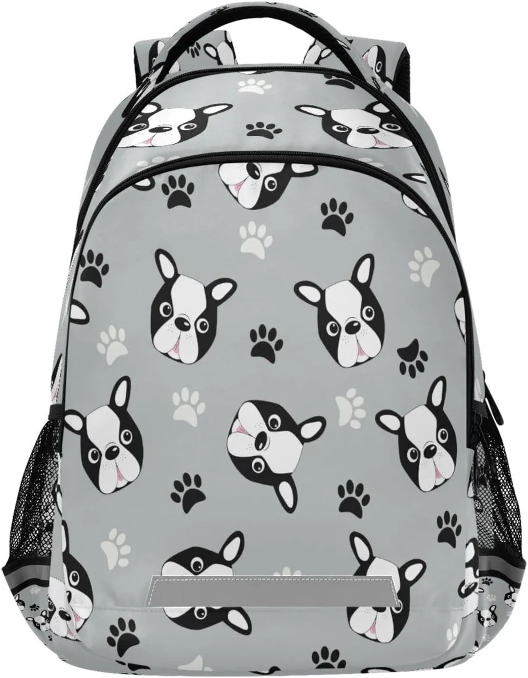 Cute Boston Terrier Dog Backpacks Travel Laptop Daypack School Book Bag for Men Women Teens Kids