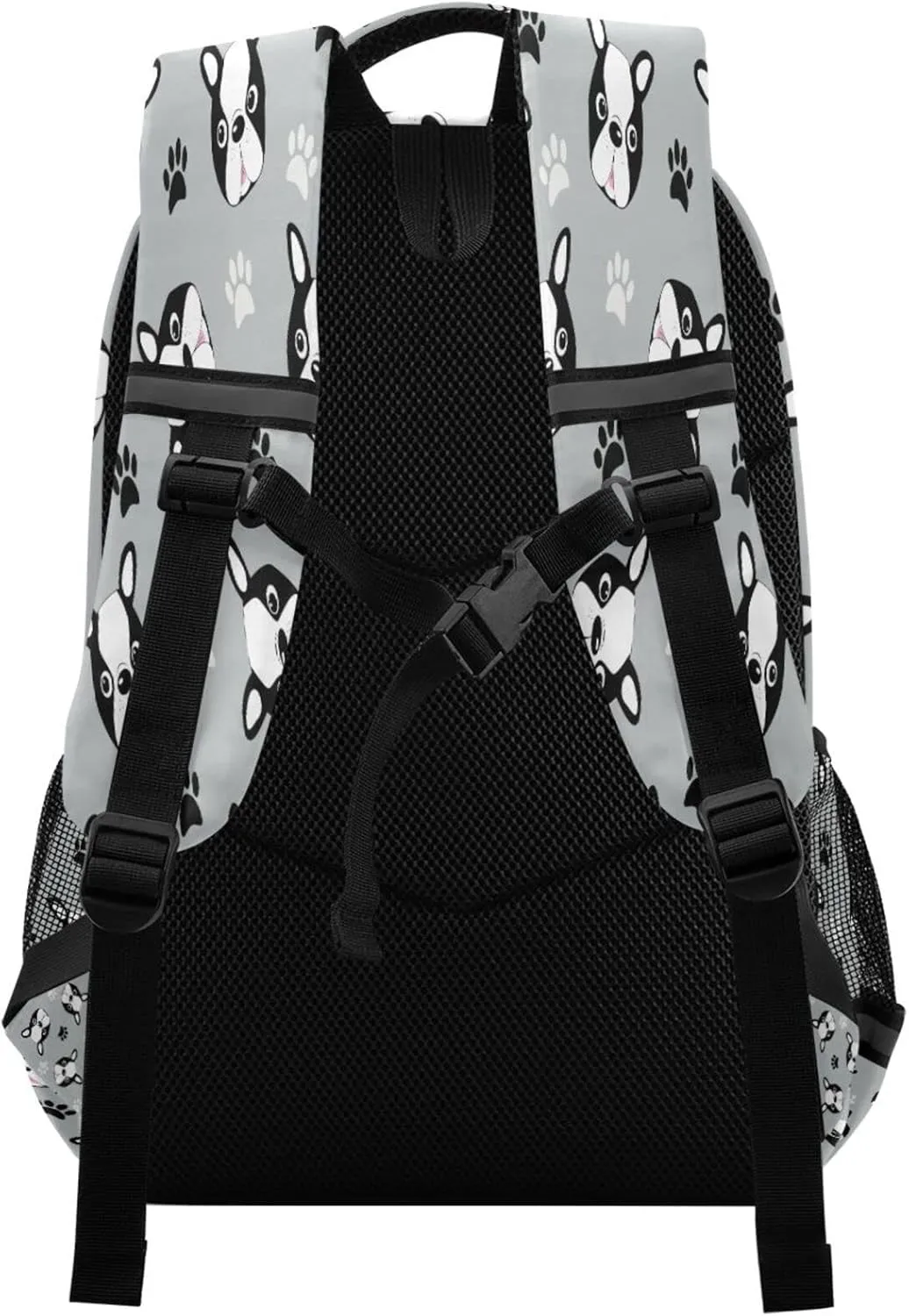 Cute Boston Terrier Dog Backpacks Travel Laptop Daypack School Book Bag for Men Women Teens Kids
