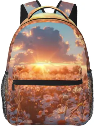 D-aisy Casual Student Backpack With Adjustable Shoulder Straps And Cushioned Back For Comfort Black