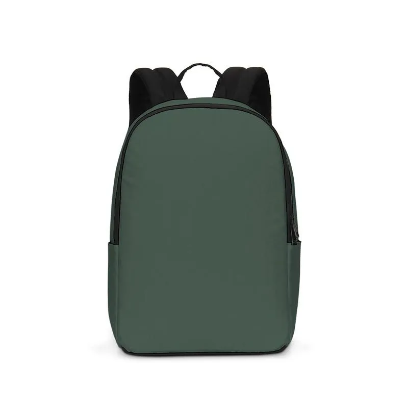 Dark Green Waterproof Backpack | Dark Pale Pastel Green | C30M0Y30K80