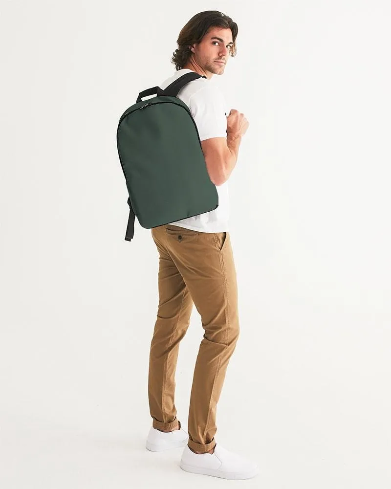 Dark Green Waterproof Backpack | Dark Pale Pastel Green | C30M0Y30K80