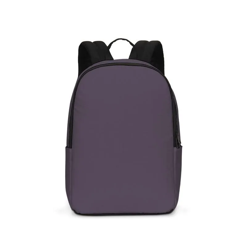 Dark Purple Gray Waterproof Backpack | Dark Pale Pastel Purple Gray | C15M30Y0K80