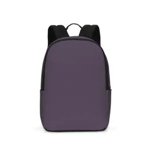 Dark Purple Gray Waterproof Backpack | Dark Pale Pastel Purple Gray | C15M30Y0K80