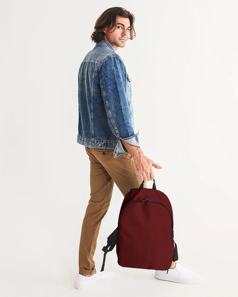 Dark Red Waterproof Backpack | Dark Pure Red | C0M100Y100K80