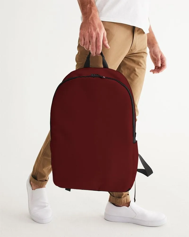 Dark Red Waterproof Backpack | Dark Pure Red | C0M100Y100K80