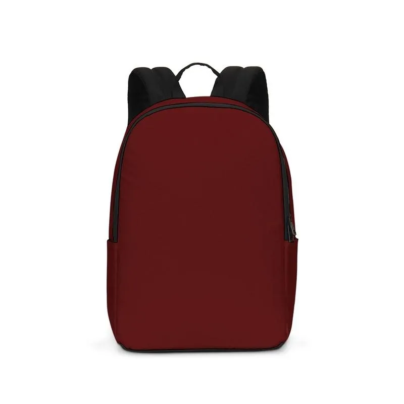 Dark Red Waterproof Backpack | Dark Pure Red | C0M100Y100K80