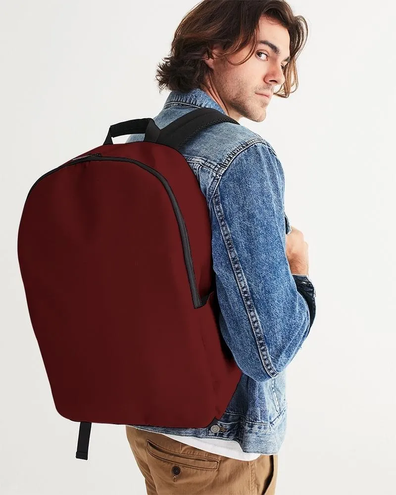 Dark Red Waterproof Backpack | Dark Pure Red | C0M100Y100K80